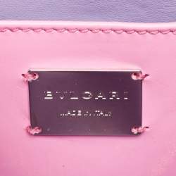 Bvlgari Pink Leather and Stingray  Small Serpenti Forever Shoulder Bag