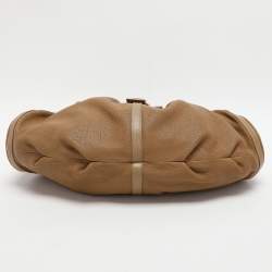 Bvlgari Beige Leather Chandra Shoulder Bag