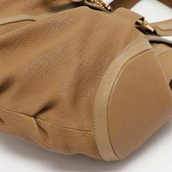 Bvlgari Beige Leather Chandra Shoulder Bag