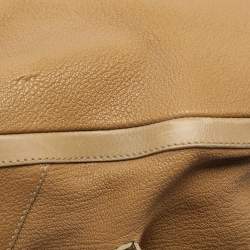 Bvlgari Beige Leather Chandra Shoulder Bag