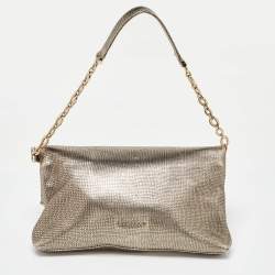 مملوكة مسبقًا Bvlgari Metallic Leather Leoni Shoulder Bag