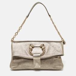 مملوكة مسبقًا Bvlgari Metallic Leather Leoni Shoulder Bag