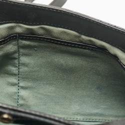 Pre Owned Bvlgari Black Patent Leather Chandra Flap Crossbody Bag