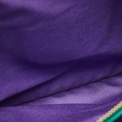 Pre Owned Bvlgari Green Leather Large Serpenti Forever Shoulder Bag