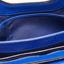 مملوكة مسبقًا Bvlgari Black/Blue Leather Icona Shoulder Bag