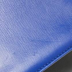 مملوكة مسبقًا Bvlgari Black/Blue Leather Icona Shoulder Bag