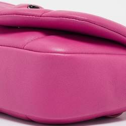 Pre Owned Bvlgari x Ambush Pink Leather Serpenti Shoulder Bag