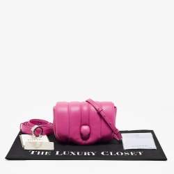 Pre Owned Bvlgari x Ambush Pink Leather Serpenti Shoulder Bag