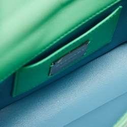 Pre Owned Bvlgari Green Quilted Leather Mini Serpenti Cabochon Crossbody Bag