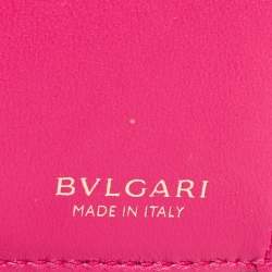 Bvlgari Green Leather Serpenti Forever Compact Wallet