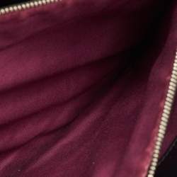 Pre Owned حقيبة كتف بلغاري سيربينتي فوريفر جلد أسود بقلاب متوسطة