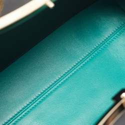 Pre Owned Bvlgari Black Leather Serpentine Top Handle Bag