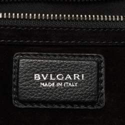 Pre Owned Bvlgari Black Leather Tote