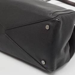 Pre Owned Bvlgari Black Leather Tote