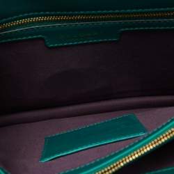 Bvlgari Green Leather Medium Serpenti Forever Shoulder Bag
