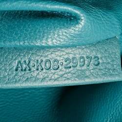 Pre Owned Bvlgari Light Blue Leather Twist Tote