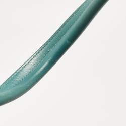 Pre Owned Bvlgari Light Blue Leather Twist Tote