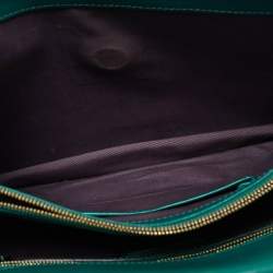 Bvlgari Green Leather Large Serpenti Forever Shoulder Bag