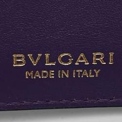 Bvlgari Green Leather Serpenti Forever Bifold Card Case