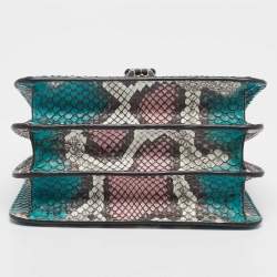 Bvlgari Multicolor Python Small Serpenti Forever Top Handle Bag
