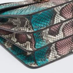 Bvlgari Multicolor Python Small Serpenti Forever Top Handle Bag