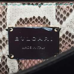 Bvlgari Multicolor Python Small Serpenti Forever Top Handle Bag