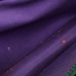 مملوكة مسبقًا Bvlgari Green Leather Medium Serpenti Forever Shoulder Bag