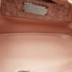 Pre Owned Bvlgari Metallic Karung Leather Serpenti Forever Bucket Bag