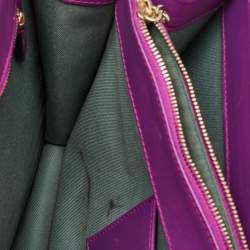 Bvlgari Magenta Pink Leather Large Serpenti Forever Shoulder Bag