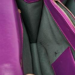 Bvlgari Magenta Pink Leather Large Serpenti Forever Shoulder Bag