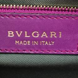 Bvlgari Magenta Pink Leather Large Serpenti Forever Shoulder Bag