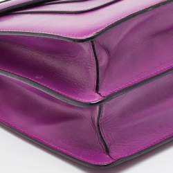 Bvlgari Magenta Pink Leather Large Serpenti Forever Shoulder Bag