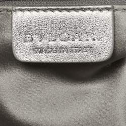 مملوكة مسبقًا Bvlgari Light Grey Leather Leoni Shoulder Bag