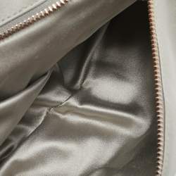 مملوكة مسبقًا Bvlgari Light Grey Leather Leoni Shoulder Bag