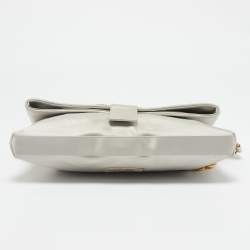 مملوكة مسبقًا Bvlgari Light Grey Leather Leoni Shoulder Bag