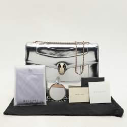 Bvlgari Mirror Leather Large Serpenti Forever Shoulder Bag
