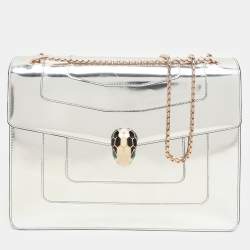 Bvlgari Mirror Leather Large Serpenti Forever Shoulder Bag