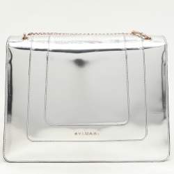 Bvlgari Mirror Leather Large Serpenti Forever Shoulder Bag