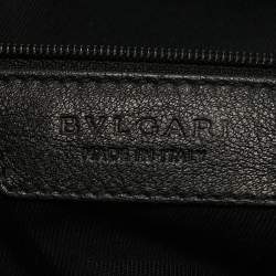 Bvlgari Black Canvas and Leather Leoni Shoulder Bag