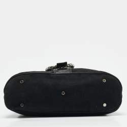 Bvlgari Black Canvas and Leather Leoni Shoulder Bag