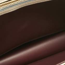 Pre Owned Bvlgari Off White Leather Serpenti Forever Maxi Chain Bag