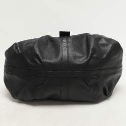 Bvlgari Black Leather Chandra Hobo
