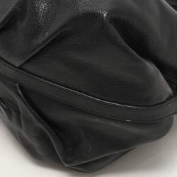 Bvlgari Black Leather Chandra Hobo