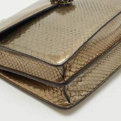 Bvlgari Olive Green Medium Serpenti Forever Flap Shoulder Bag