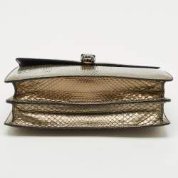 Bvlgari Olive Green Medium Serpenti Forever Flap Shoulder Bag