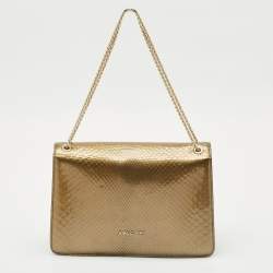 Bvlgari Olive Green Medium Serpenti Forever Flap Shoulder Bag