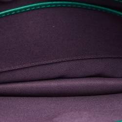 Bvlgari Green Leather Medium Serpenti Forever Shoulder Bag