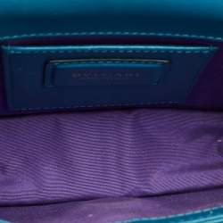 Bvlgari Blue Leather Small Serpenti Forever Shoulder Bag