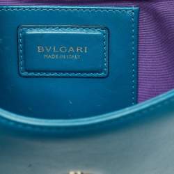 Bvlgari Blue Leather Small Serpenti Forever Shoulder Bag