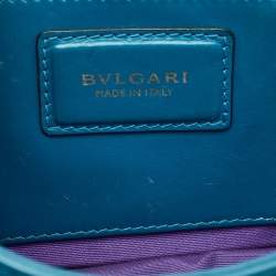 Bvlgari Blue Leather Small Serpenti Forever Shoulder Bag